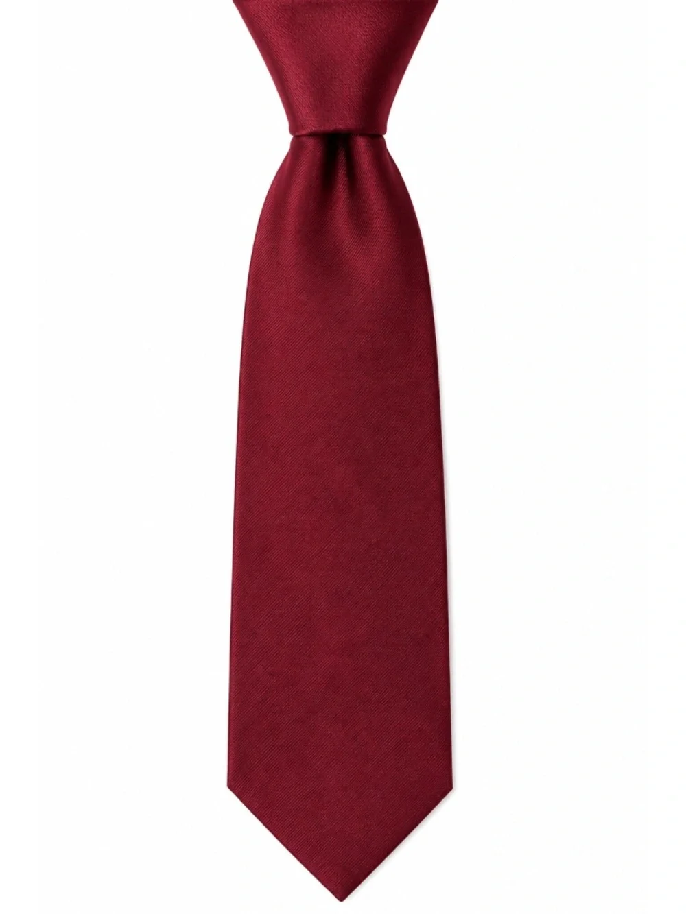 Savile Row Men’s Red Tie 4” x 58” Classic Woven Necktie Business Formal